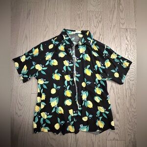 Short sleeve cotton men shirt L